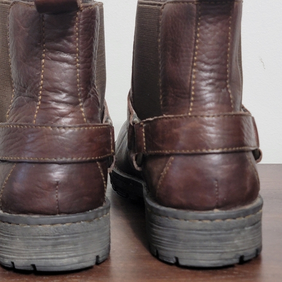 😎Host Pic👀 BORN Men's Brown Leather Brunell Boots Size 11 - Picture 5 of 12